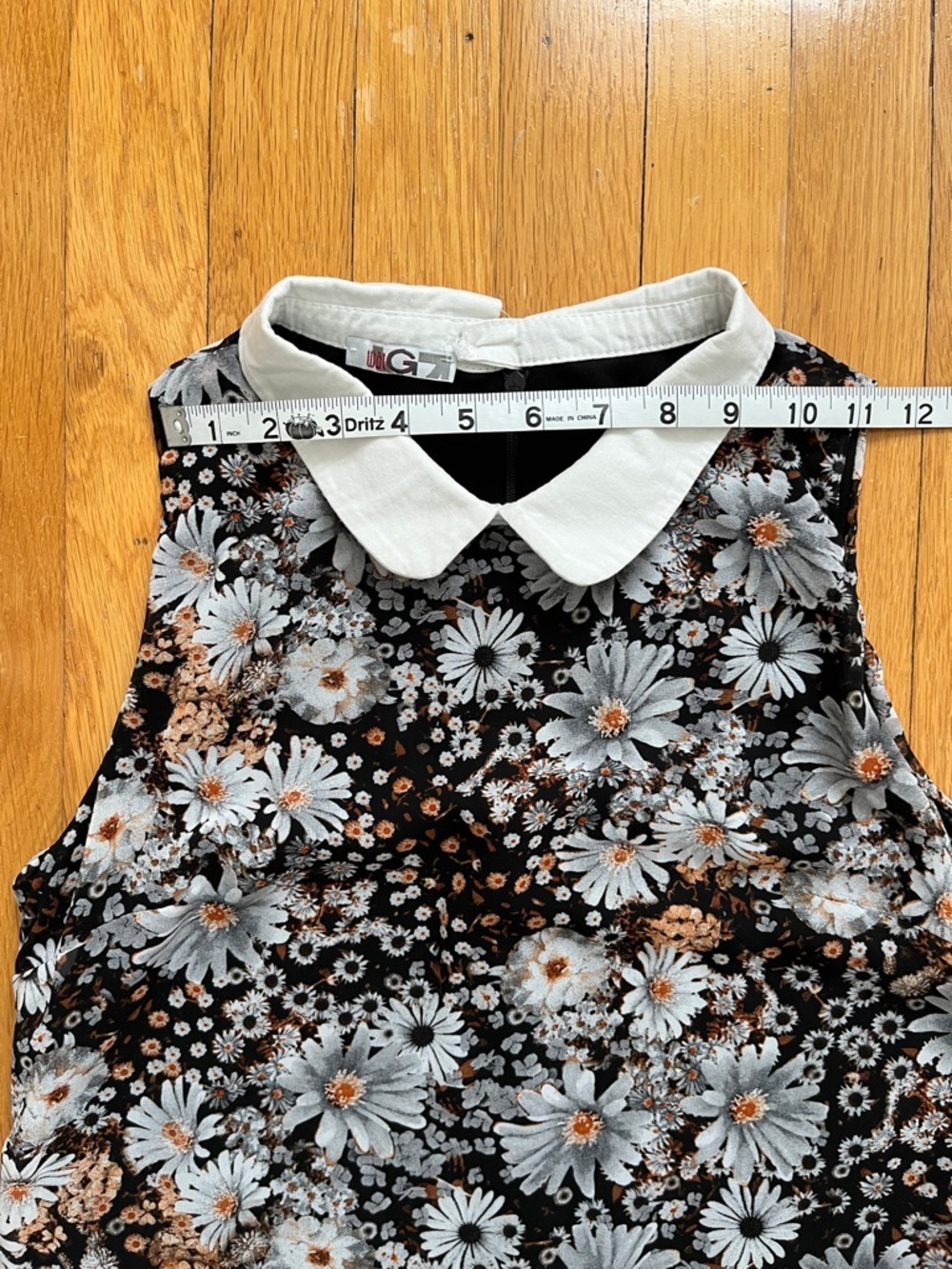 WalG London Daisy Floral Sheer Collared Mini Dress Fully Lined XS - Picture 11 of 13